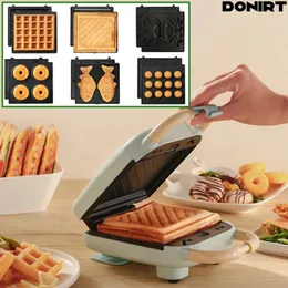 Electric Sand Maker Toaster Making Machine Breakfast Sandes Waffles Taiyaki Takoyaki Donuts Baking Pan Oven Molds 240304