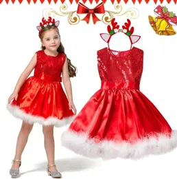 Girl039s Abiti Baby Christmas Dress For Girls Red Xmas Party Costume da principessa Babbo Natale Bambini Happy Year Vestiti Regali 2 3 46298875