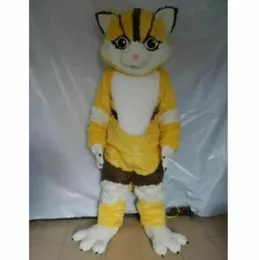 2024 Costume da mascotte gatto formato adulto Vestito da festa di Natale di Halloween Vestito operato da cartone animato Vestito da carnevale unisex per adulti