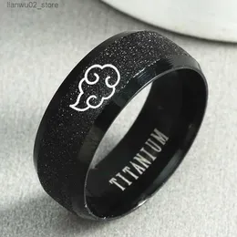 Bröllopsringar Anime Role Spelar Cloud Ring Japanese Style Anime Rollspel Ring rostfritt stål smycken titan mens ring q240315