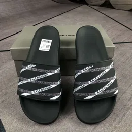 Balencaga B Paris chinelos masculinos verão desgaste tendência ao ar livre antiderrapante chinelos impermeáveis amantes sapatos de praia designer de luxo