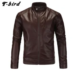 كامل Tbird Jacket Men Winter 2017 Coat Male Male Bomber Men Pu Leather Brand Outwear Mens Cotton Jackets XXL KSK9031245