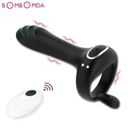 Vibrador pênis galo anel adulto 18 brinquedos sexuais para homens casal g ponto estimulador massageador masculino atraso ejaculação masturbador bens 240311