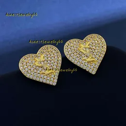 Stud Women Stud Earring Designer Jewelry Gold Love Earrings Diamond Studs For Men Simple Mens Luxury 18K Gold Plated Ear Rings s Engagement Fashion Oorbellen 2024