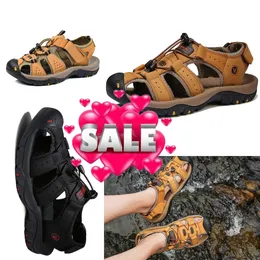 2024 جودة جديدة مصمم Sandal Men Slides منصة Slipper Summer Flat Comfort Beach Shoes Pool Gai Size 38-48