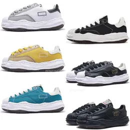 MMY Maison Mihara Yasuhiro Designer Clássico Canvas Trainer Lace-up Massage Platform Shoes Trim Shaped Toe Mens Womens Sneakers 92