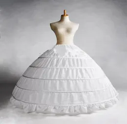 Weißer 5-Reifen-Petticoat-Krinoline-Slip-Unterrock-Hochzeitskleid auf Lager. Echtes Beispiel für einen Braut-Prinzessin-Petticoat-Braut-Unterrock1573852