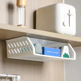 Ящики японский простой подвесной ящик для хранения под столом скрытый тип хранения кухонный держатель самоклеющийся органайзер подставка для дома и офиса