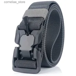 Pasy Mens Pas Army Hunting Belt Tactical Belt Multi Funkcja Przeżycie Walka Wysokiej jakości Korpus Morski Płótno na nylonowe maley240315