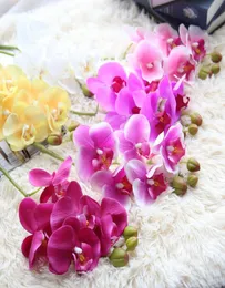 Nova chegada seda traça orquídea flor artificial borboleta orquídea flores artificiais para nova casa casa casamento festival decorações7806060