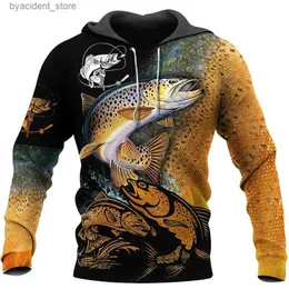 Felpe con cappuccio da uomo Felpe 2023 Crap Fishing 3D Stampa Moda Felpa con cappuccio Uomo Donna Harajuku Felpa Pullover Giacca casual Oversize con cappuccio L240315