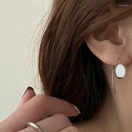Studörhängen slät yta geometrisk cirkel örhänge för kvinnor minimalistisk liten huggies öron spänne punk smycken trendig