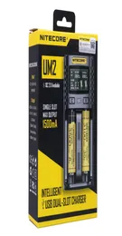 NITECORE UM2 Caricabatterie intelligente per 18650 16340 21700 20700 22650 26500 18350 AA AAA Caricabatterie 2 Slot 2A 18W2874563