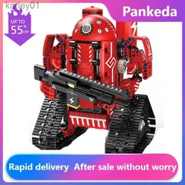 Transformation Toys Robots K96135RC Robot Toys App Programmering 5 I 1 Morphing Robot Earth-Moving Car DIY Montering av byggstenar RC Bil Childrens Toys YQ240315