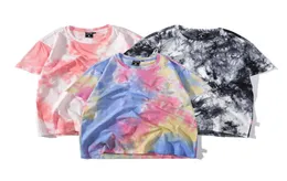 Mens Hiphop T Shirt Fashion Street Styles Tie Dye Pattern Tees Boys Rap Star Top Clothes 12 Styles Whole1285803