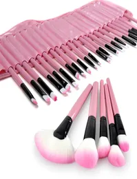 Makeup Brushes Pro 32PCS Pink Bage Bag Case Superior Soft Cosmetic Makeup Brush Set T701843774