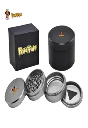 HONEYPUFF Metal Herb Grinder 63MM 4 Layers Detachable Tobacco Crusher CNC Teeth Aluminum Metal Smoking Tobacco Grinders Fit Dry He8633722