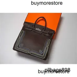 Borsa in pelle di vacchetta personalizzata Hac 50 cm stile Handswen fatta a mano di alta qualità Hac 40 cm fatta a mano in vera pelle Borsa da ricamo personalizzata da uomo Toppest completamente in cera linea st