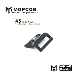 MAGAP -ficklampan Holder Side Rail Compatible med Keymod och Mlok Systems, Fixed Base with Buckle