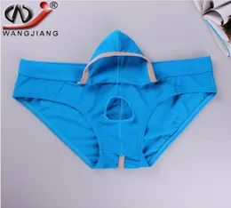 WJ marka erkek iç çamaşırı örgü Men039s brifing seksi hareketli açık kılıf torbası penis iç çamaşırı erkekler eşcinsel şişkinlik jockstrap cue5217587