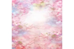 Bokeh Floral Pogry Backdrops Pink Printed Peach Flower Flossoms 신생아 아기 어린이 소녀 PO Studio Backgrounds4043165