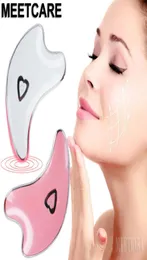 Original massageador facial elétrico micro corrente raspagem placa massagem face lift para instrumento de beleza rosto beleza instrument3334664