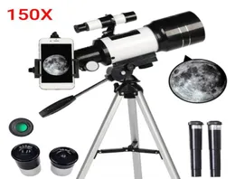 40x60 Profesyonel Astronomik Gece Görüşü Teleskop Monoküler Teleskopio Uzay Braketi Dış Mekan Kapsamı Tripod Telefon Klibi1520963