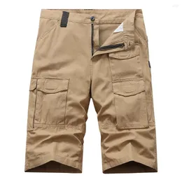 Men's Shorts 2024Summer Men Cotton Cargo Clothing Summer Casual Breeches Bermuda Fashion Beach Drop Short Legwear