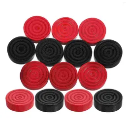 매력 팔찌 24 PCS 체커 체 체스 조각 목재 체스 보드 Backgammon 게임 액세서리 나무 교체