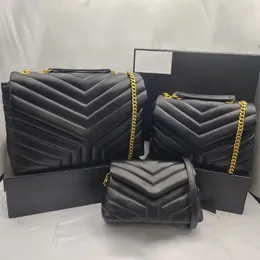 Designer de luxo Loulou Médio em Couro Acolchoado Bolsa de Ombro Mulheres Crossbody Bolsa Bolsas de Alta Qualidade