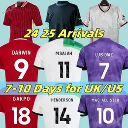 3xl 4xl The Reds Klopp Darwin piłka nożna Gakpo Gravenberch 2024 2025 LVP Luis Diaz Alexander Arnold Mac Allister Player Football Kit Men Kids A.Becker