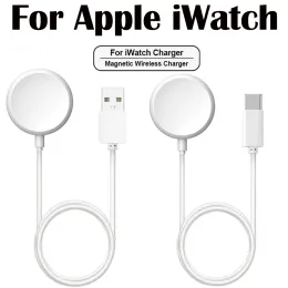 2024 Apple Watch Ultra Series 8 7 6 SE 빠른 충전 케이블 USB 타입 C IWATCH 시리즈 6 3 5 3 2