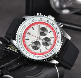 Erkek Otomatik Kuvars Tüm Kadranlar İzle Çelik ve Deri Kayış Saatleri Erkekler 1884 En İyi Lüks Marka Bilek Swatches Breitl Süper Navitimer Montre De Luxe 1819