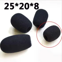 Accessories 100pcs/lot Headset replacement Foam Microphone Cover telephone headset mic cover microphone windscreen windshied headset foam