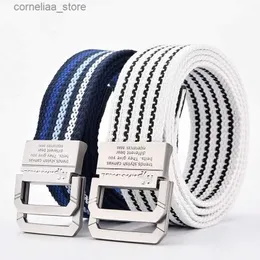 Belts JIFANPAUL brand new canvas belt outdoor tactical belt unisex high-quality canvas belt mens luxury leisure beltY240316