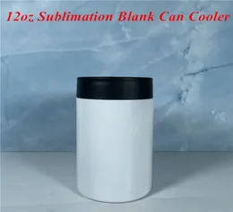 12 oz süblimasyon Soğutucu Boşluklar İzolatör Paslanmaz Çelik Süblimasyon Tumbler Kesintisiz Bira Tutucu Vakum Yalıtımlı Şişe 2552447