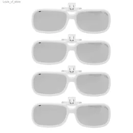 Óculos de sol 4pcs clipe de segurança de plástico para visualização direta da luz solar e óculos de visualização do eclipse lunar H240316