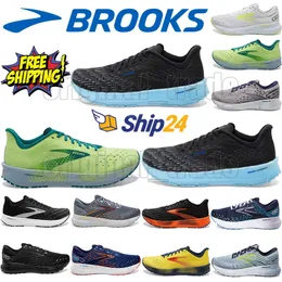 Free Shipping Brooks Running Shoes for Men Women Glycerin 20 Designer Sneak Hyperion Tempo Triple Black White Yellow Mens Womens Outdoor Lace Up Sports