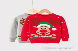 RAGAZZE REGNA DI STAGGIO Snow Knitting Pullover Kids Snowman Treen Top maglione a maniche lunghe stampato Abbigliamento per bambini Q22865876996