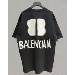 قميص باريس مصمم للرجال تي شيرت Balencaigaly t Shirt Women Men's Top Rooded Jacket Casual Fles Clothes Usisex 2B T Shirt 2Bclothing 5748