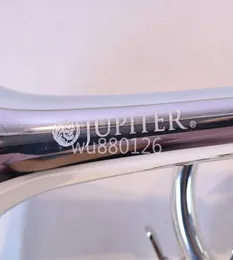 Novo jupiter jtr700 bb trompete de alta qualidade bronze banhado a prata superfície trompete instrumento musical trompete com bocal 9743570