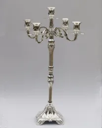 2014 Toppsäljande silverfinish 63 cm Candelabras med 5arms för bröllop eller fest Använd heminredning Användning2424759