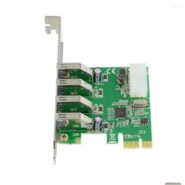 Bilgisayar Kabloları Konektörleri S USB 3.0 PCI-E Kart PCI Express Hub 4 Port TAL Bağlantı Bırakma Dağıtım Bilgisayarları Ağ Aktarma Dhvih