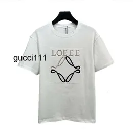 Summer lowewe lowe Loewees loeewe Letters Men Print Shirt Mens Sleeves TShirts T Embroidery With tshirt Designers Short Mens Shirts women Loose Oversize Luxur 0C4S