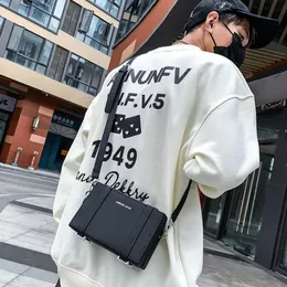 Fashion Small Box Designer Bag Casual Man Shoulder Crossbody Square Bags Pu Leather Sac Messenger Original Brand 240311