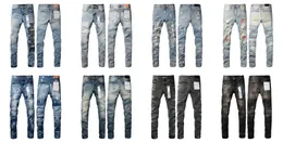 Designer-Mode für Herren, klassische Retro-Jeans mit geradem Bein, männliche und weibliche Paare, schmale Street-Hose, zerrissener Patch, Bettler-Jeans, Größen 28–40