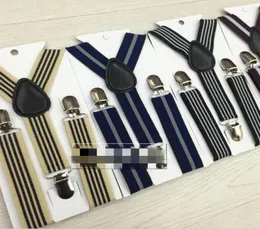 Kids Suspenders Boys Adjustable Striped Belts Children Baby Yback Elasti Braces 2019 New Kids Boutique School Strap Clip 8 Color 1965544