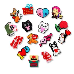 Charms Valentines Day Classic Cartoon Cro C Custom Mexican Clog Pvc Decoration Drop Delivery Ot9Yr