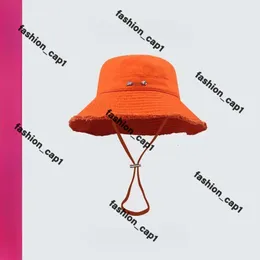 Jaquemes Hat Luxury Bucket Hat Wide Brim Hats Designer Hat Beach Hat Sun Protection Cap Men Men Canvas Denim Hats Summer Sun Hat Jacquemues Bucket Hat Jacque Cap 710