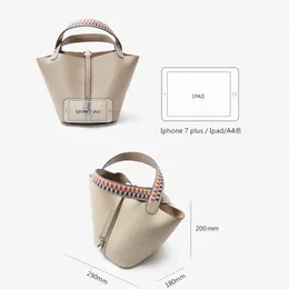 Lüks çanta kovası çanta tote çanta tasarımcısı el dokuma bileklikler gıda sepet cüzdan orijinal ithal inek derisi moda çanta palmiye baskı çanta